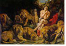 Daniel in the Lion's Den; Rubens; c. 1615, courtesy of Krscal and the Wkimedia Commons