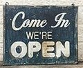 We're Open